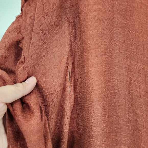 Mia Joy Women's 100% Polyester Ruffles Hi-Low Lined Midi Dress - L - Picture 5 of 8